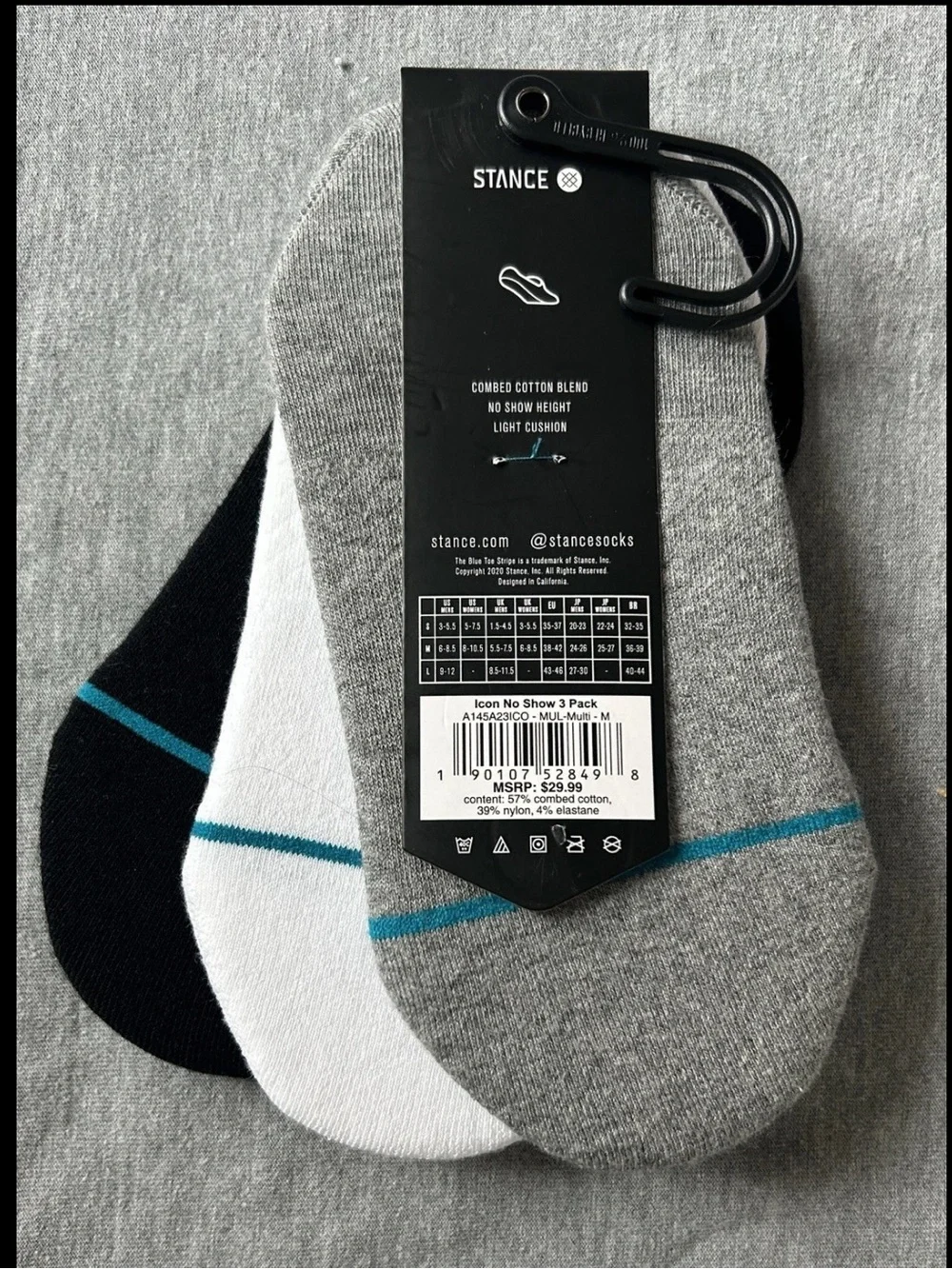 STANCE Women’s Casual Cotton Sport Socks Cushion No-Show *2 PACKS (of 3)